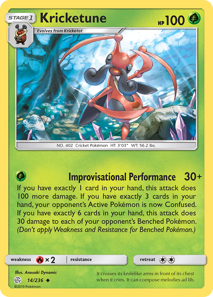 Kricketune (14/236) [Sun &amp; Moon: Cosmic Eclipse] 