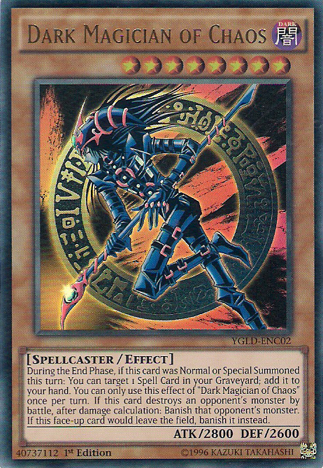 Dark Magician of Chaos [YGLD-ENC02] Ultra Rare 