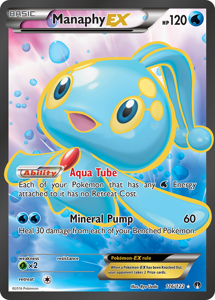 Manaphy EX (116/122) [XY: BREAKpoint] 