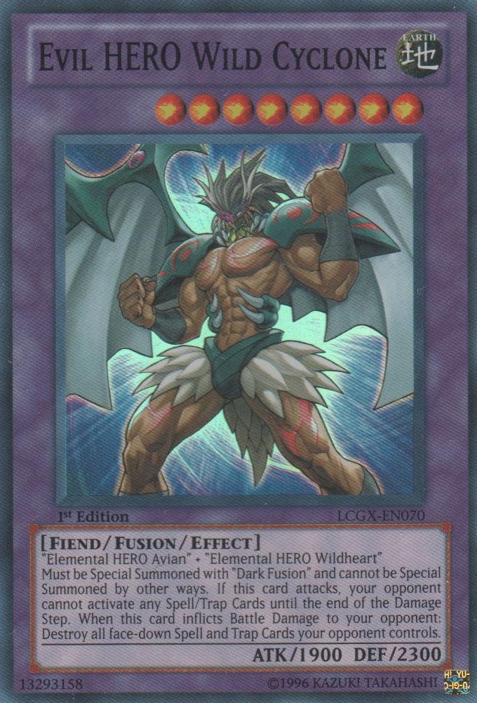 Evil HERO Wild Cyclone [LCGX-EN070] Super Rare 