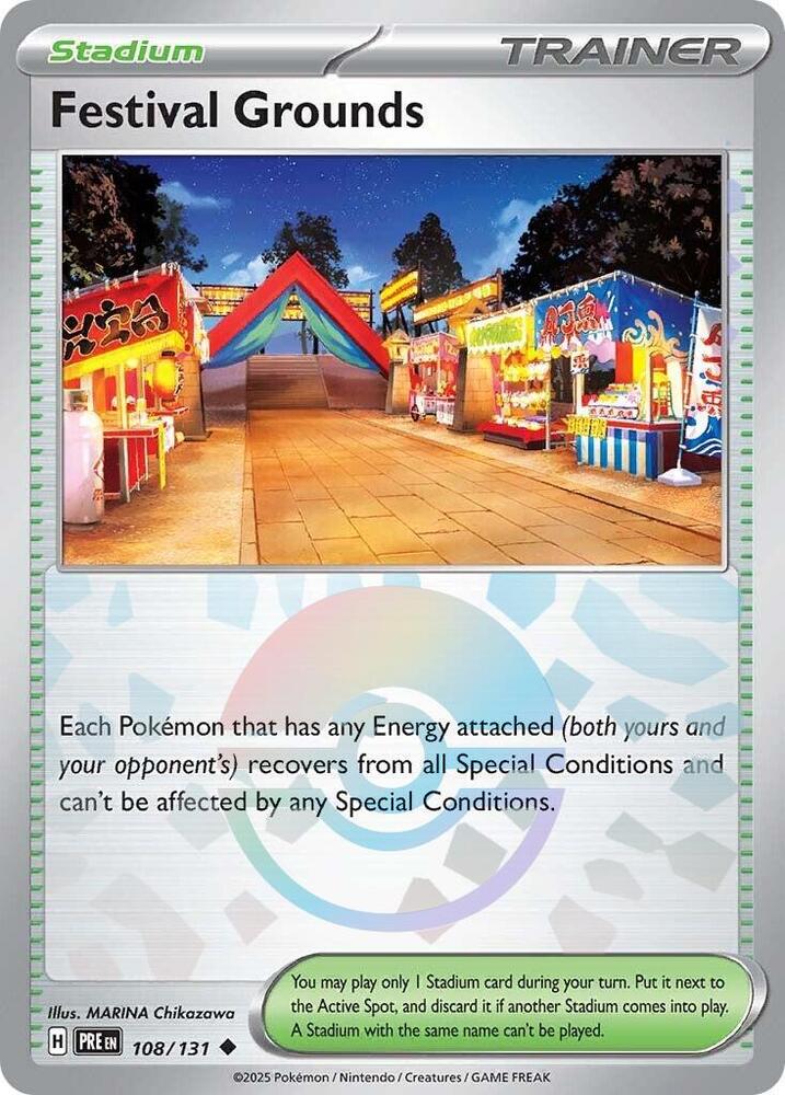 Festival Grounds (108/131) (Poke Ball Pattern) [Scarlet &amp; Violet: Prismatic Evolutions] 