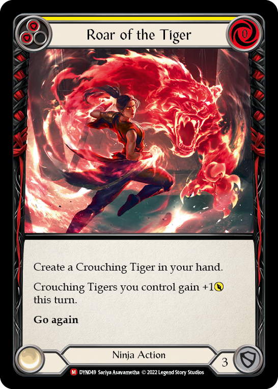 Roar of the Tiger [DYN049] (Dynasty)  Rainbow Foil