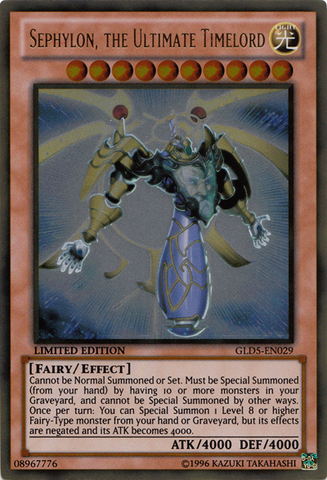 Sephylon, the Ultimate Timelord [GLD5-EN029] Gold Rare 