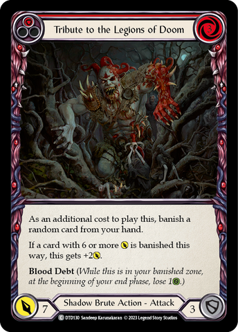 Tribute to the Legions of Doom (Red) [DTD130] (Dusk Till Dawn) Rainbow Foil 