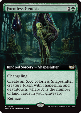 Formless Genesis (Extended Art) [Duskmourn: House of Horror Commander] 