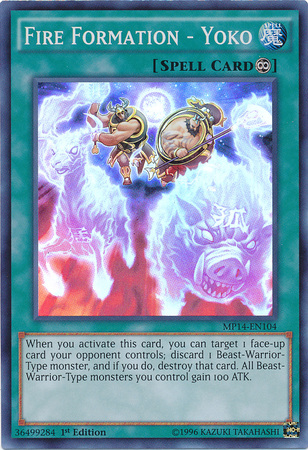 Fire Formation - Yoko [MP14-EN104] Super Rare 