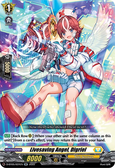 Livesaving Angel, Digriel (D-BT05/031EN) [Triumphant Return of the Brave Heroes]