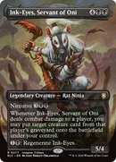 Ink-Eyes, Servant of Oni (Borderless) [Bloomburrow Commander] 