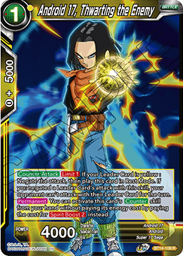 Android 17, Thwarting the Enemy (BT14-109) [Cross Spirits] 