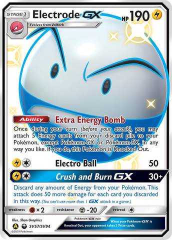 Electrode GX (SV57/SV94) [Sun &amp; Moon: Hidden Fates - Shiny Vault] 