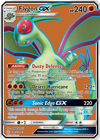 Flygon GX (218/236) [Sun &amp; Moon: Cosmic Eclipse] 