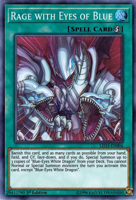 Rage with Eyes of Blue [LED3-EN004] Super Rare 