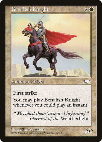Benalish Knight [Weatherlight] 