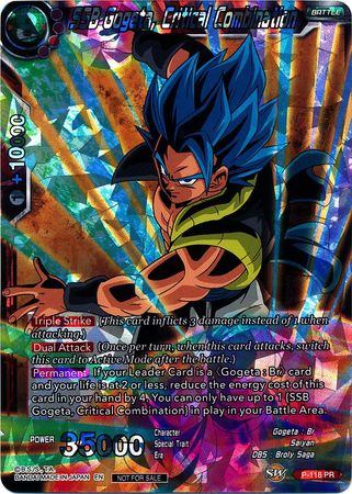 SSB Gogeta, Critical Combination (P-118) [Promotion Cards] 