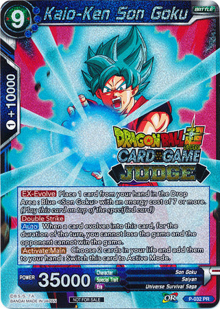 Kaio-Ken Son Goku (P-032) [Judge Promotion Cards] 