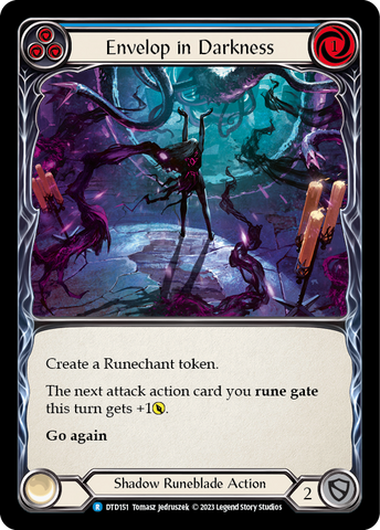 Envelop in Darkness (Blue) [DTD151] (Dusk Till Dawn) Rainbow Foil 