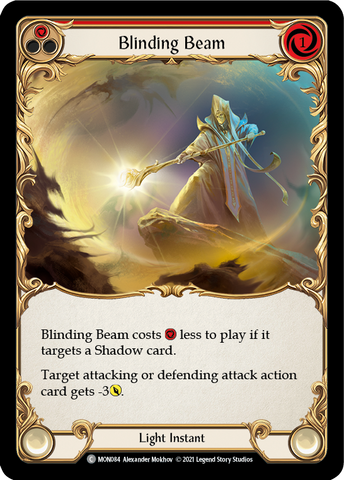 Blinding Beam (Red) [MON084-RF] (Monarch) 1st Edition Rainbow Foil 