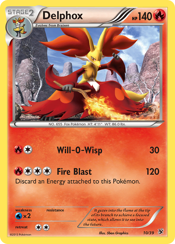Delphox (10/39) [XY: Kalos Starter Set] 