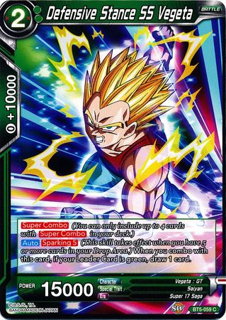 Defensive Stance SS Vegeta (BT5-059) [Miraculous Revival] 