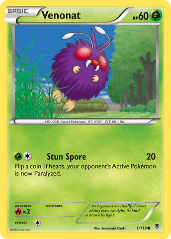 Venonat (1/119) [XY: Phantom Forces] 