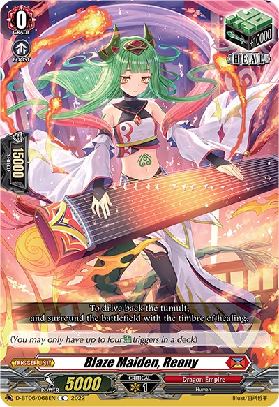 Blaze Maiden, Reony (D-BT06/068EN) [Blazing Dragon Reborn] 