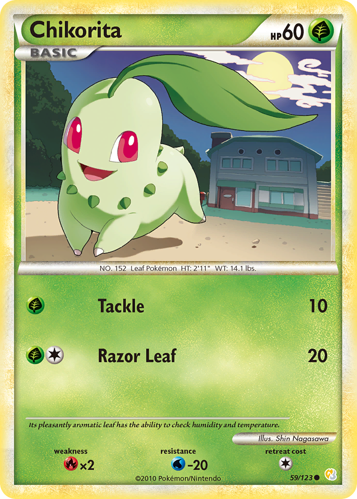Chikorita (59/123) [HeartGold &amp; SoulSilver: Base Set] 