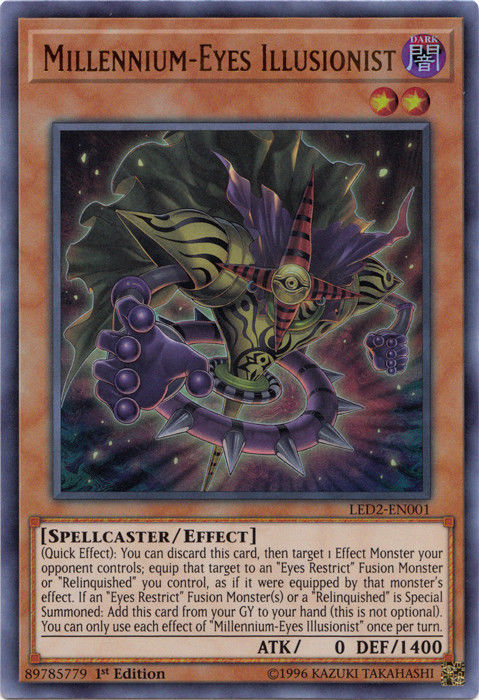Millennium-Eyes Illusionist [LED2-EN001] Ultra Rare 