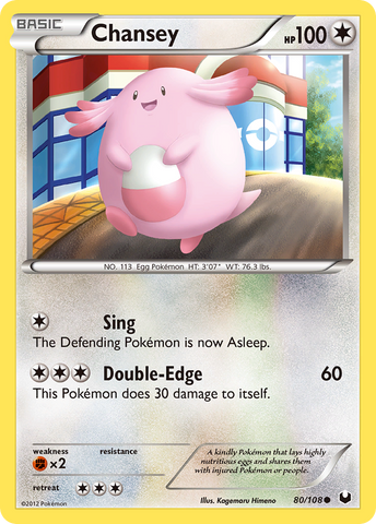 Chansey (80/108) [Black &amp; White: Dark Explorers] 
