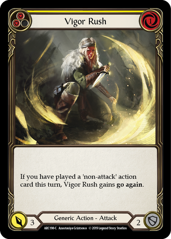 Vigor Rush (Yellow) [ARC198-C] (Arcane Rising) 1st Edition Normal 