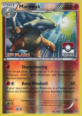Marowak (78/162) (League Promo 3rd Place) [XY: BREAKthrough] 