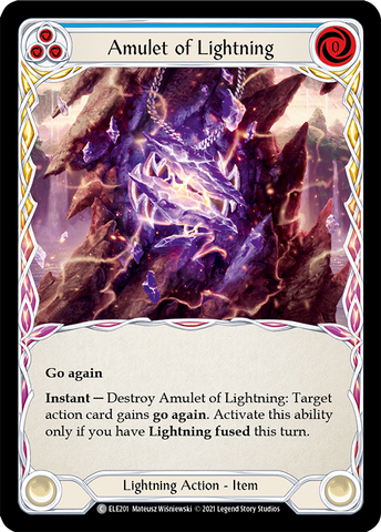Amulet of Lightning [ELE201] (Tales of Aria) 1st Edition Normal 