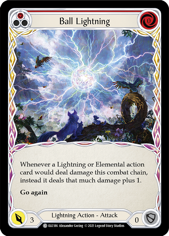 Ball Lightning (Red) [ELE186] (Tales of Aria) 1st Edition Normal 