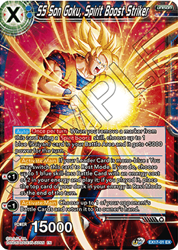 SS Son Goku, Spirit Boost Striker (EX17-01) [Saiyan Booster] 