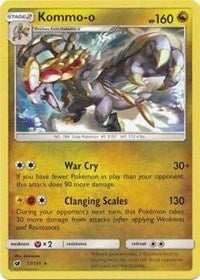 Kommo-o (77/111) (Cracked Ice Holo) (Theme Deck Exclusive) [Sun &amp; Moon: Crimson Invasion] 