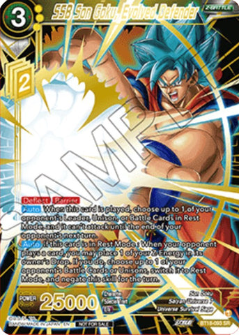 SSB Son Goku, Evolved Defender (Zenkai Cup 2022 Top 2) (BT18-093) [Tournament Promotion Cards] 