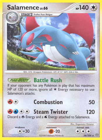 Salamence (24/100) [Diamond &amp; Pearl: Stormfront] 