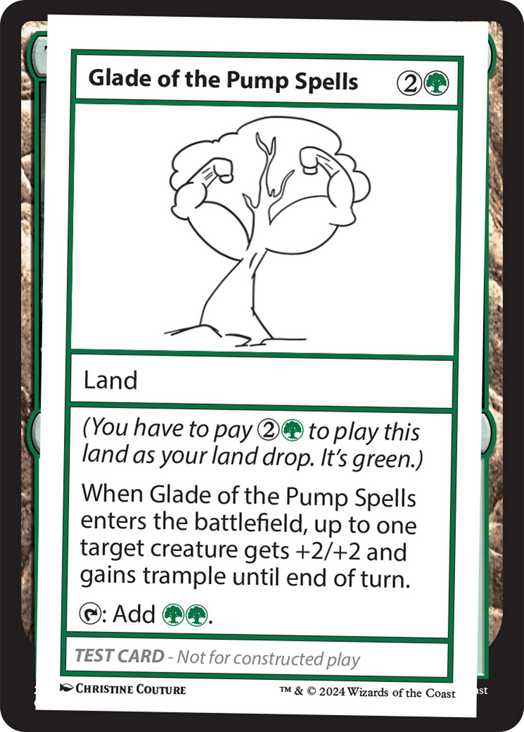 Glade of the Pump Spells [Mystery Booster 2 Playtest Cards] 