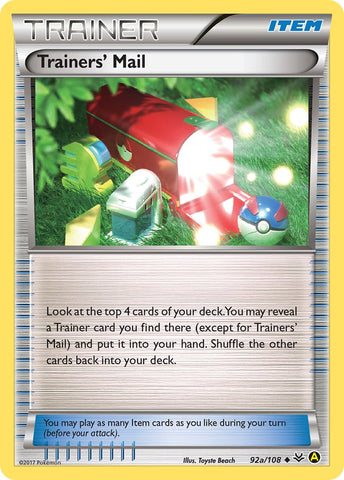 Trainers Mail (92a/108) [Alternate Art Promos] 