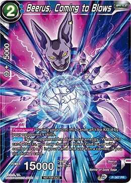 Beerus, Coming to Blows (Unison Warrior Series Boost Tournament Pack Vol. 7) (P-367) [Tournament Promotion Cards] 