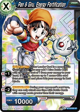 Pan &amp; Giru, Energy Fortification (Uncommon) (BT13-033) [Supreme Rivalry] 