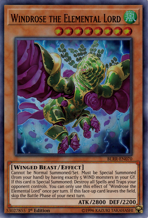 Windrose the Elemental Lord [BLRR-EN070] Ultra Rare 