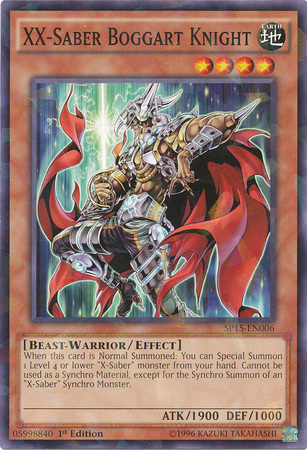 XX-Saber Boggart Knight [SP15-EN006] Shatterfoil Rare 