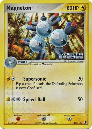 Magneton (48/113) (Stamped) [EX: Delta Species] 