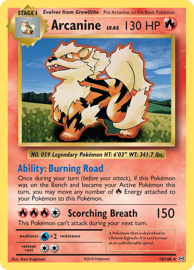 Arcanine (18/108) [XY: Evolutions] 