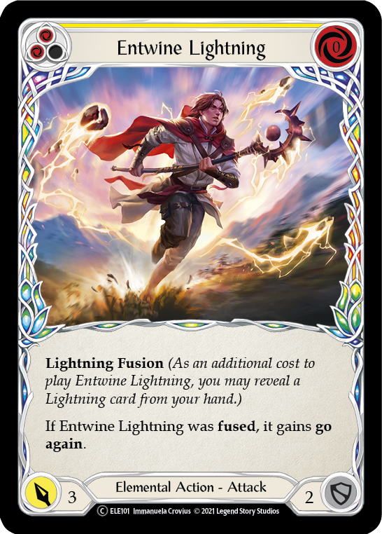 Entwine Lightning (Yellow) [U-ELE101] (Tales of Aria Unlimited) Unlimited Rainbow Foil 