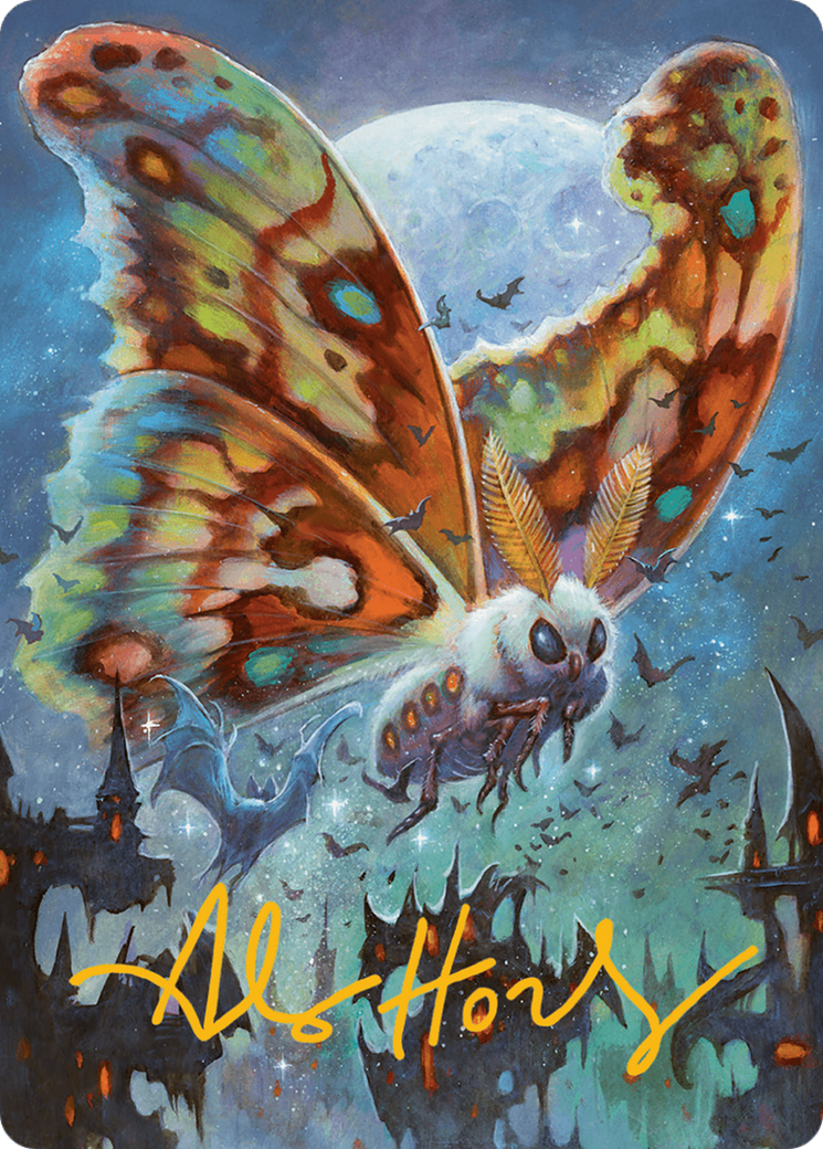 Luminous Broodmoth Art Card (Gold-Stamped Signature) [Bloomburrow Art Series] 