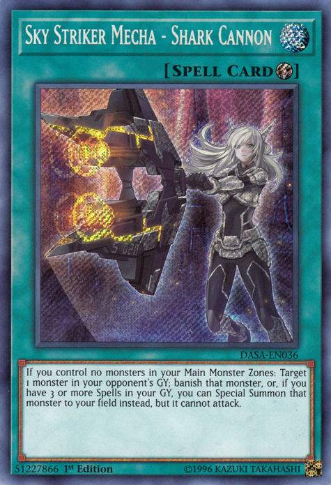 Sky Striker Mecha - Shark Cannon [DASA-EN036] Secret Rare 