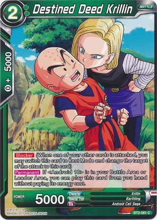 Destined Deed Krillin (BT2-081) [Union Force] 