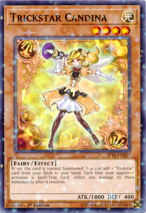 Trickstar Candina [SP18-EN020] Starfoil Rare 