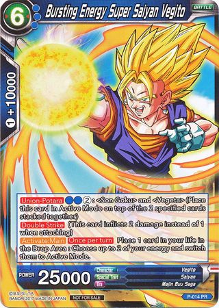 Bursting Energy Super Saiyan Vegito (Foil) (P-014) [Promotion Cards] 